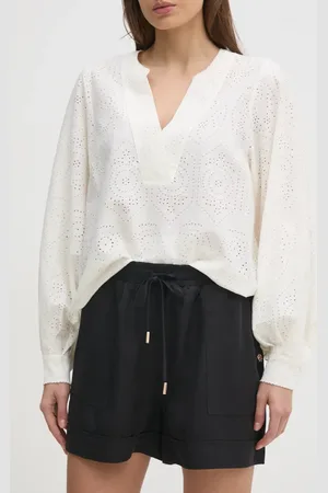 Gaudi Szorty damskie kolor gładkie high waist 511BD25009
