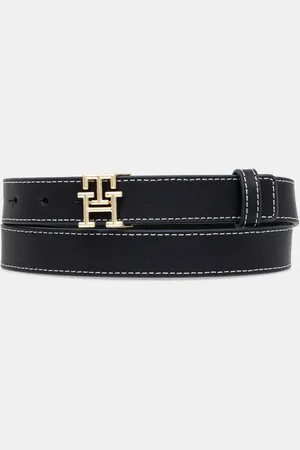Tommy Hilfiger Pasek skórzany damski kolor AW0AW17248