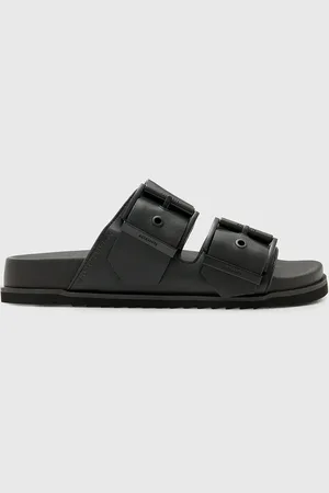 AllSaints Klapki skórzane Sian Sandal damskie kolor W034FC