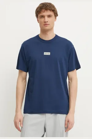 VERSACE T-shirt bawełniany męski kolor z aplikacją 78GAHT08 CJ00T