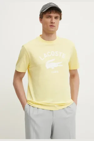 Lacoste T-shirt bawełniany męski kolor z nadrukiem TH2733