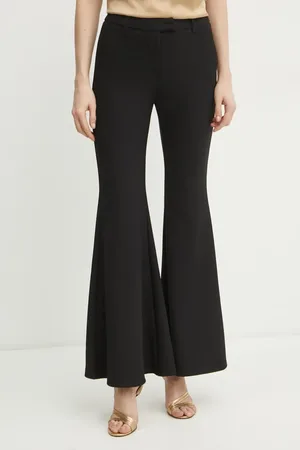Michael Kors Spodnie damskie kolor dzwony high waist MR530POE45