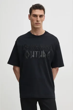 VERSACE T-shirt bawełniany męski kolor z aplikacją 78GAHE02 CJ01E