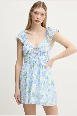 Hollister Sukienka bawełniana kolor mini rozkloszowana KI359-5032