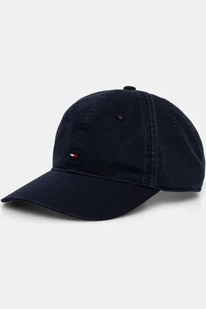 Tommy Hilfiger Czapka z daszkiem bawełniana kolor gładka AM0AM13159