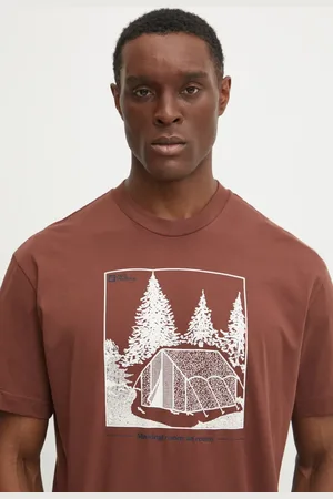 Jack Wolfskin T-shirt Freeroamer męski kolor z nadrukiem A63860
