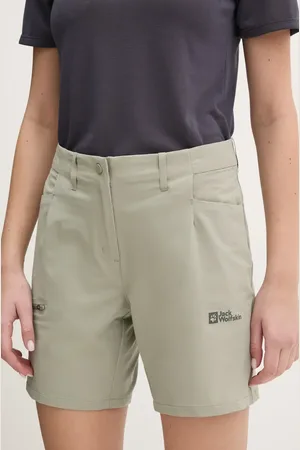 Jack Wolfskin Szorty outdoorowe Prelight Stride kolor gładkie high waist A63785