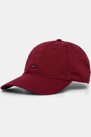 Tommy Hilfiger Czapka z daszkiem bawełniana kolor gładka AM0AM13159