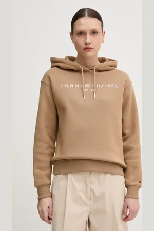 Tommy Hilfiger Bluza damska kolor z kapturem z aplikacją WW0WW43598