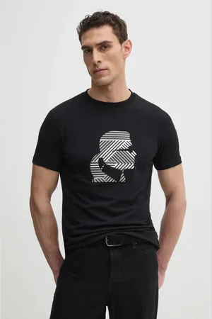 Karl Lagerfeld T-shirt męski kolor z nadrukiem 551221.755088