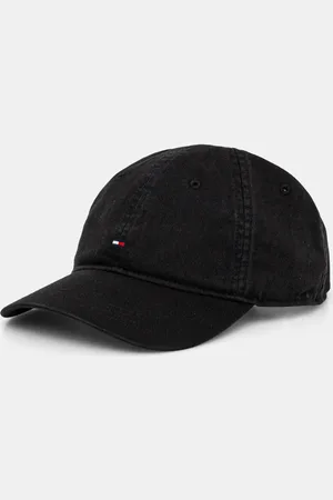 Tommy Hilfiger Czapka z daszkiem bawełniana kolor gładka AM0AM13159