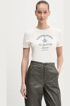Tommy Hilfiger T-shirt bawełniany damski kolor DW0DW20323