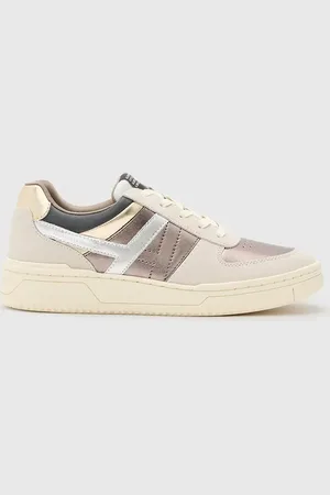 AllSaints Sneakersy skórzane Vix Suede Sneaker damskie kolor W125FB