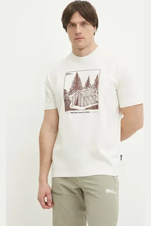 Jack Wolfskin T-shirt Freeroamer męski kolor z nadrukiem A63860
