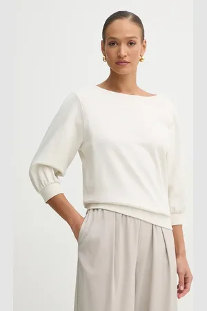 HUGO BOSS Bluza bawełniana damska kolor z aplikacją 50538987