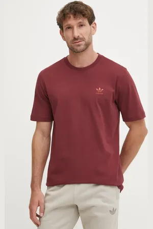 adidas T-shirt bawełniany Trefoil męski kolor gładki JC9992