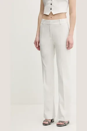 HUGO BOSS Spodnie damskie kolor proste high waist 50537747