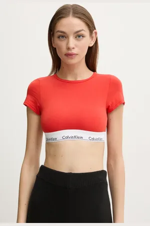 Calvin Klein T-shirt damski kolor LV00QF7213