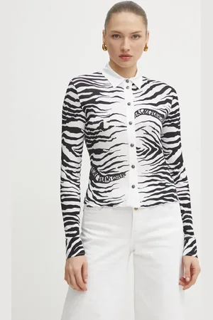 VERSACE Koszula damska kolor regular z kołnierzykiem klasycznym 78HAL2P3 JS468