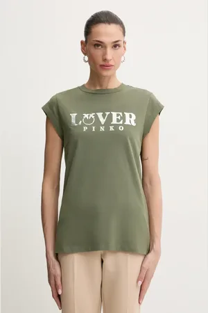Pinko T-shirt bawełniany damski kolor 104603 A2D1