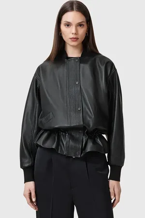 AllSaints Kurtka skórzana SOFI kolor przejściowa W126LB
