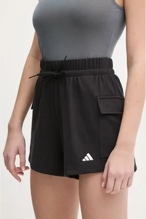 adidas Szorty Essentials damskie kolor gładkie high waist JD9944