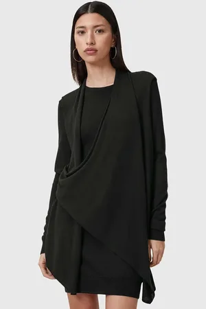 AllSaints Sukienka wełniana DRINA kolor mini prosta W071DC