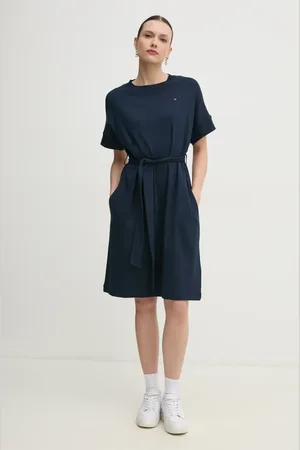 Tommy Hilfiger Sukienka bawełniana kolor mini rozkloszowana WW0WW45520