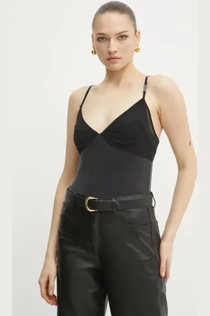VERSACE Top damska kolor gładka 78HAM212 J0190