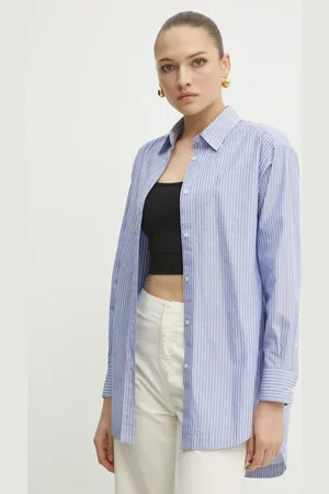HUGO BOSS Koszula damska kolor relaxed z kołnierzykiem klasycznym 50531052