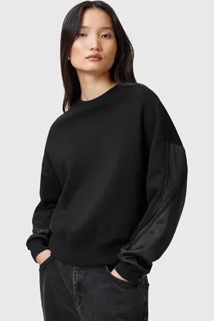AllSaints Bluza bawełniana PEGGY damskie kolor gładka W061JC