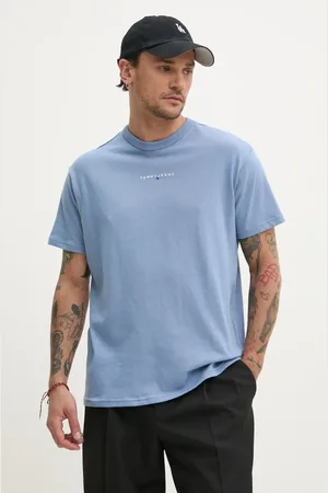 Tommy Hilfiger T-shirt bawełniany męski kolor z aplikacją DM0DM21110