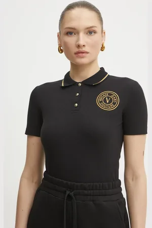 VERSACE Polo bawełniane damski kolor 78HAGT00 CJ01T