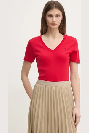 Tommy Hilfiger T-shirt bawełniany damski kolor WW0WW40584