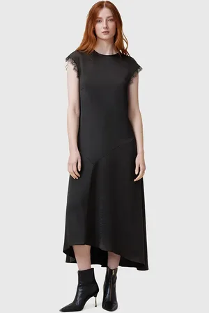 AllSaints Sukienka LYRA kolor midi prosta W142DB