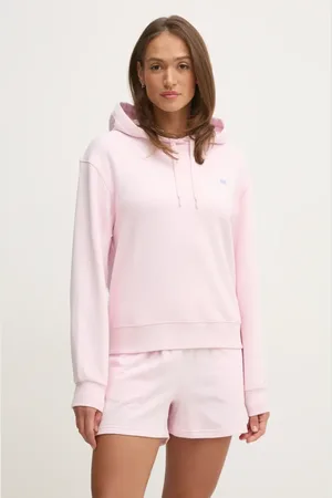 Tommy Hilfiger Bluza bawełniana damska kolor z kapturem gładka WW0WW45979