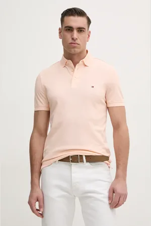 Tommy Hilfiger Polo męski kolor gładki MW0MW17771