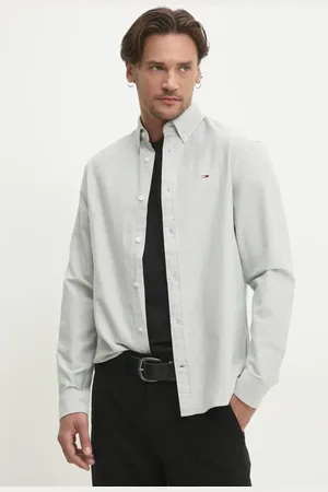 Tommy Hilfiger Koszula bawełniana męska kolor regular z kołnierzykiem button-down DM0DM21298