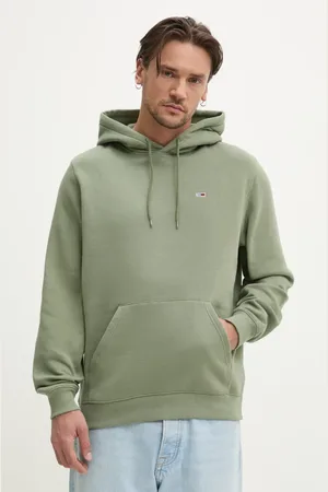 Tommy Hilfiger Bluza męska kolor z kapturem gładka DM0DM20742