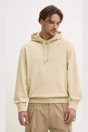 HUGO BOSS Bluza bawełniana męska kolor z kapturem gładka 50486478