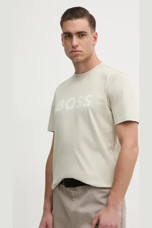 HUGO BOSS T-shirt bawełniany męski kolor z nadrukiem 50534923