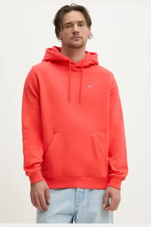 Tommy Hilfiger Bluza męska kolor z kapturem gładka DM0DM20742