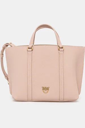 Pinko Torebka skórzana kolor beżowy 102833 A1LF