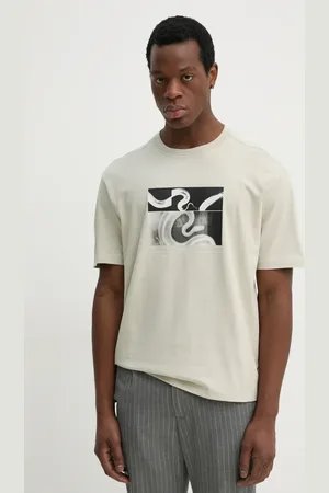 HUGO BOSS T-shirt bawełniany męski kolor z nadrukiem 50534919