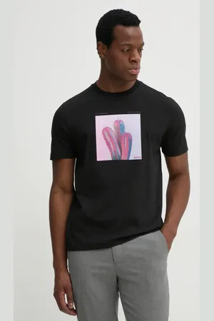 HUGO BOSS T-shirt bawełniany męski kolor z nadrukiem 50535079