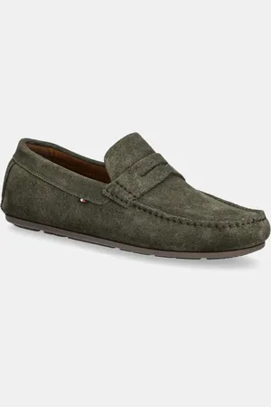 Tommy Hilfiger Mokasyny zamszowe CASUAL SUEDE DRIVER męskie kolor FM0FM04998