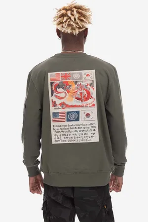 Alpha Industries Bluza Sweats & Hoodys męska kolor z aplikacją 136300.142