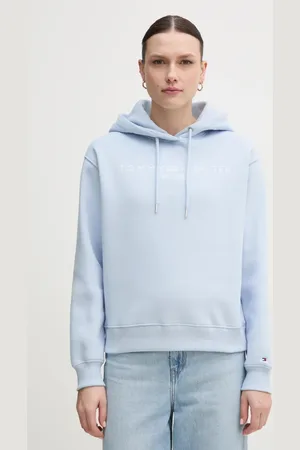 Tommy Hilfiger Bluza damska kolor z kapturem z aplikacją WW0WW43598