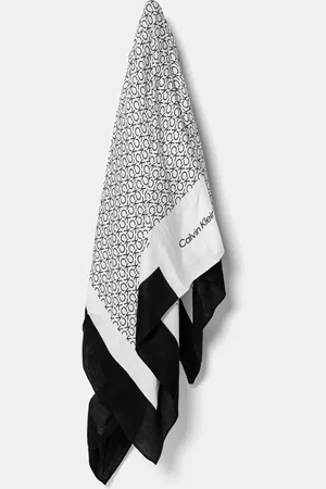 Calvin Klein Chusta damska kolor szary wzorzysta K60K612706