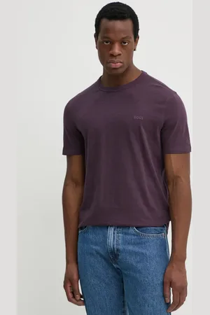 HUGO BOSS T-shirt bawełniany męski gładki